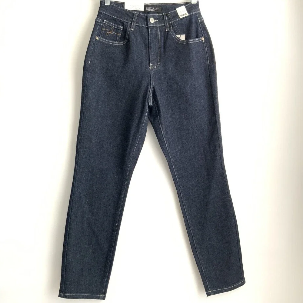 Judy Blue Dark Wash High Waist Mom Jeans Blue 26